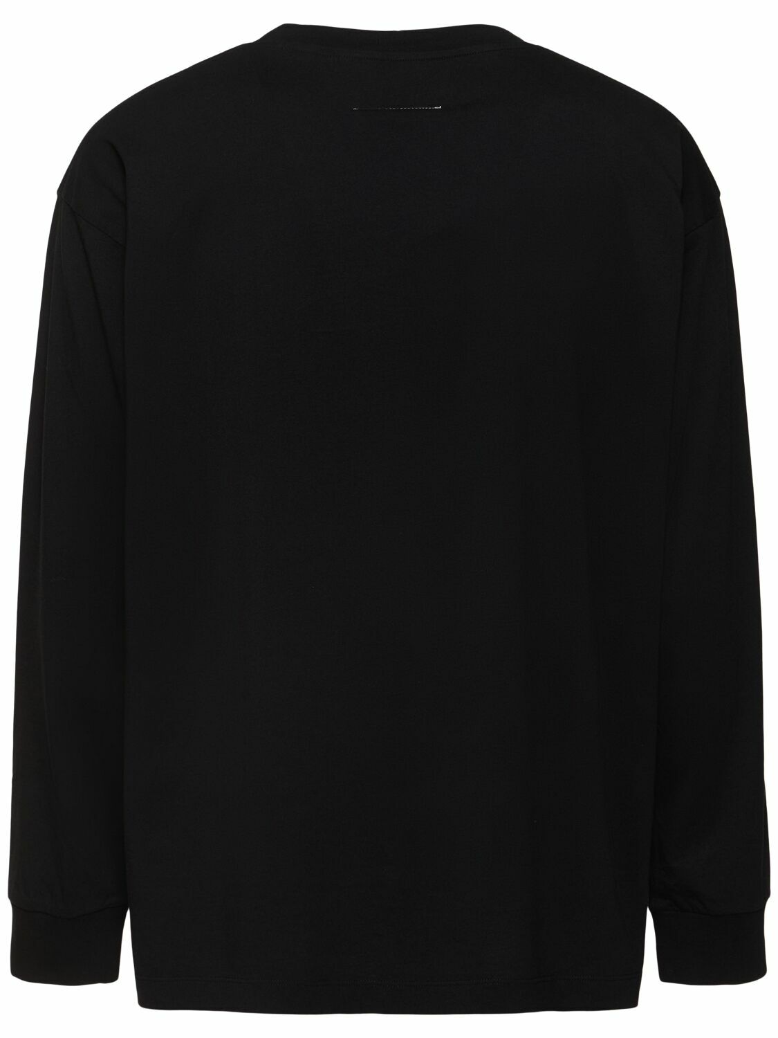 トップス MM6 / MM Long sleeve logo T-shirt MM6 Maison Margiela Men's Long Sleeve Triple Logo T-Shirt in