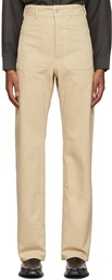 Lemaire Beige Sailor Jeans