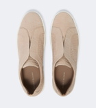 Manolo Blahnik Agilio croc-effect leather slip-on sneakers