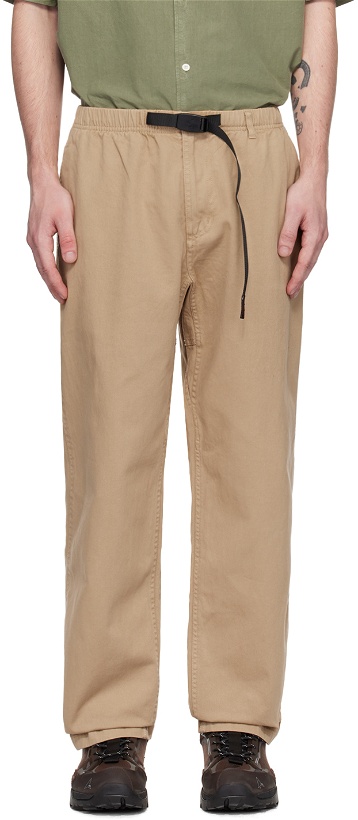 Photo: Gramicci Beige Relaxed-Fit Trousers