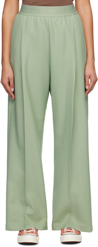 Photo: Stockholm (Surfboard) Club Green Pleated Trousers