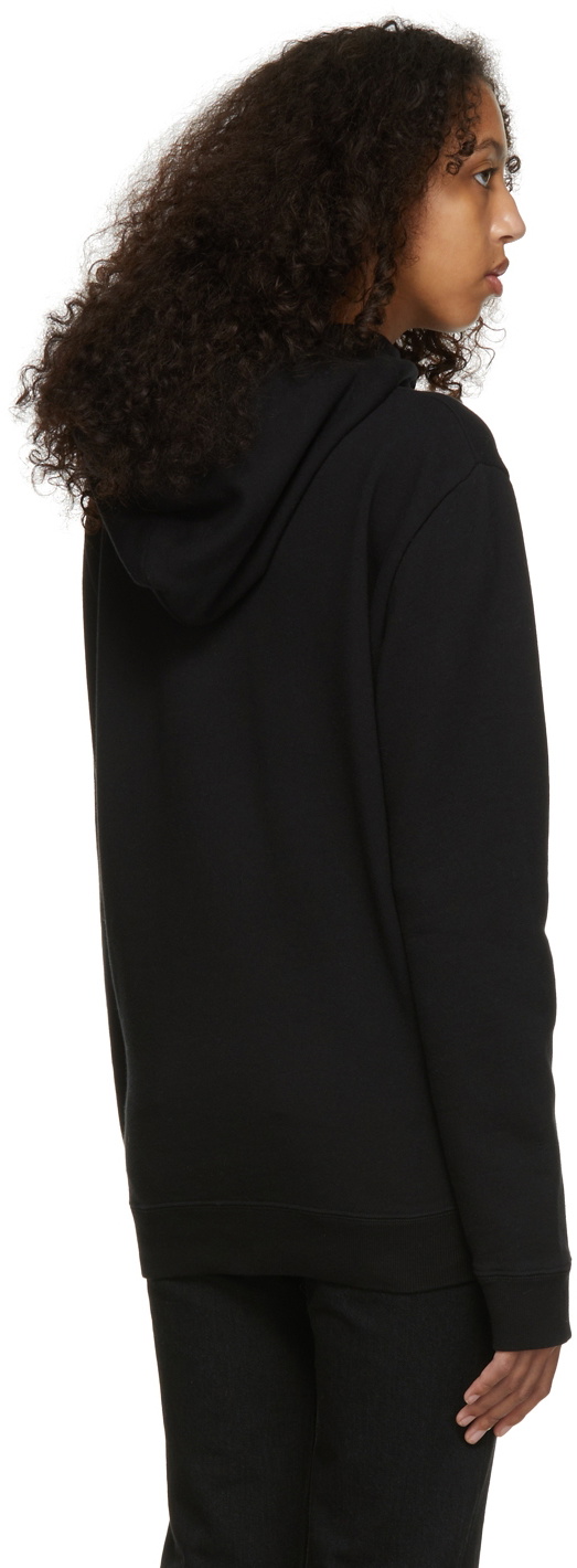 Saint Laurent Black 'Rive Gauche' Hoodie