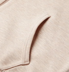 POLO RALPH LAUREN - Logo-Embroidered Mélange Jersey Hoodie - Neutrals