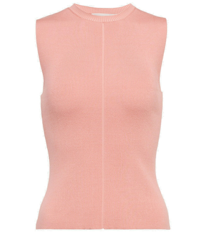 Photo: Oscar de la Renta Silk-blend tank top