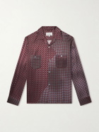 Maison Margiela - Paisley-Print Satin Shirt - Burgundy