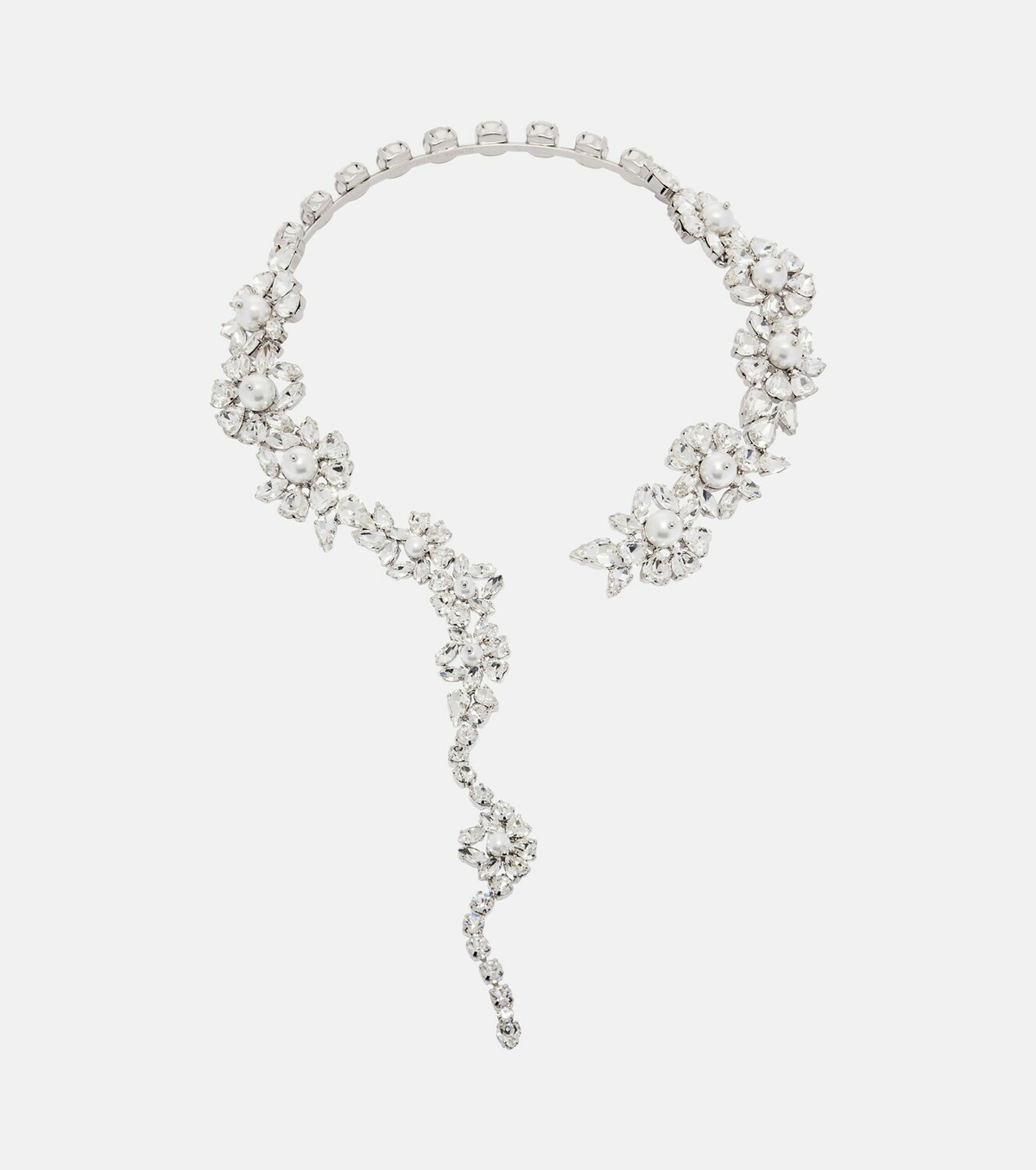 Simone Rocha Fragment Heartbloom embellished necklace