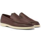 Loro Piana - Summer Walk Leather Loafers - Brown