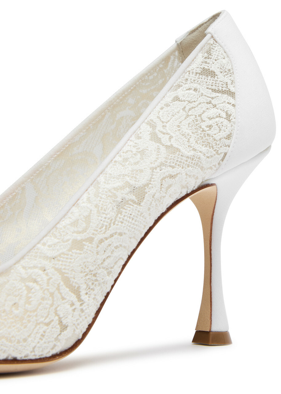 Manolo Blahnik Sololaria 90 Lace Pumps Manolo Blahnik