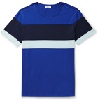 Schiesser - Striped Cotton-Jersey T-Shirt - Blue