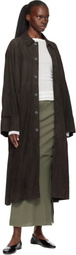 Lauren Manoogian Khaki Raw Layer Maxi Skirt