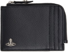 Vivienne Westwood Black Zip Card Holder