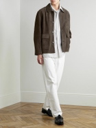 FRAME - Suede Chore Jacket - Brown
