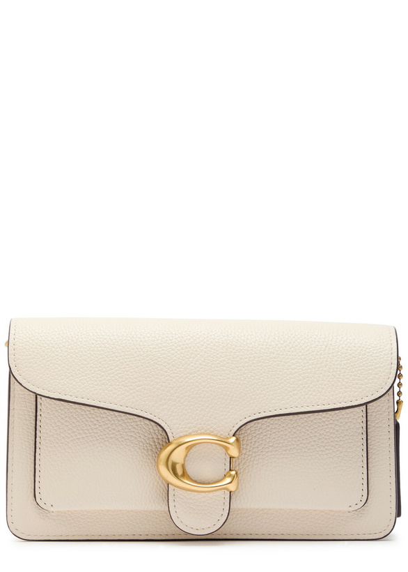 Photo: Coach Tabby Pebbled Leather Clutch - Ivory - One Size