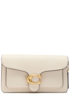 Coach Tabby Pebbled Leather Clutch - Ivory - One Size