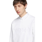 Kenzo White Nylon Back Sweatshirt