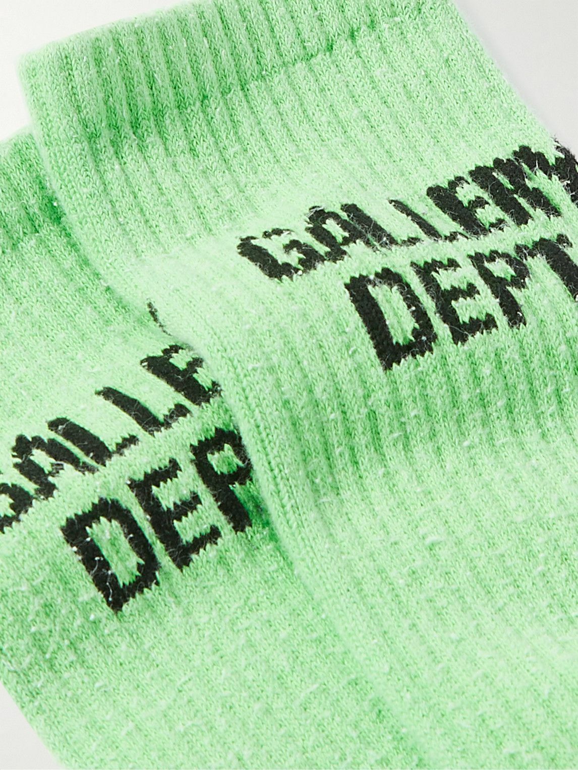 Gallery Dept. - Clean Logo-Jacquard Ribbed Recycled Cotton-Blend Socks ...