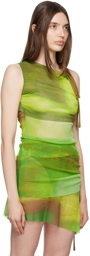Paula Canovas Del Vas Green Cutout Top