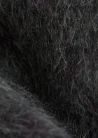 Our Legacy Hooded Checked Brushed Knit Jumper Plum