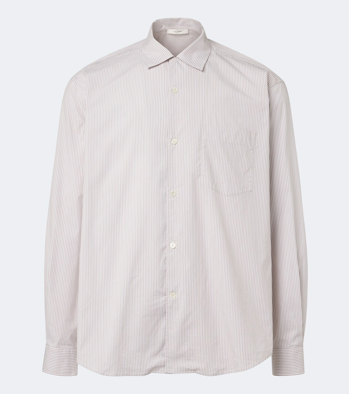 The Row Vanja striped cotton shirt