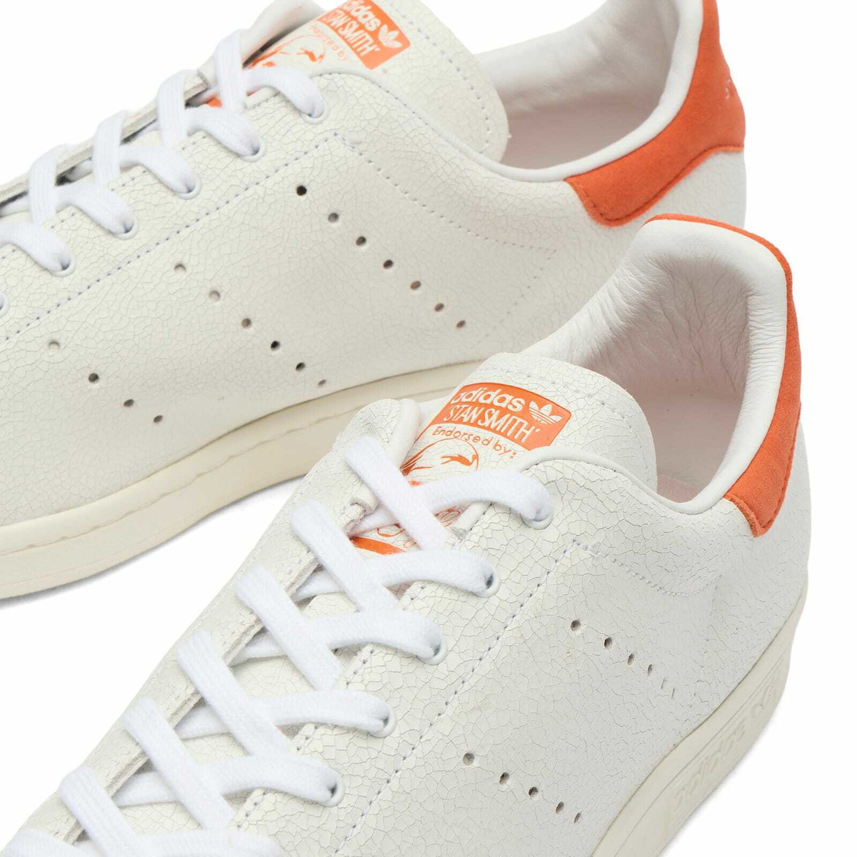 Adidas Men's Stan Smith 80S Sneaker in Ftwr White/Craft Orange/Off White