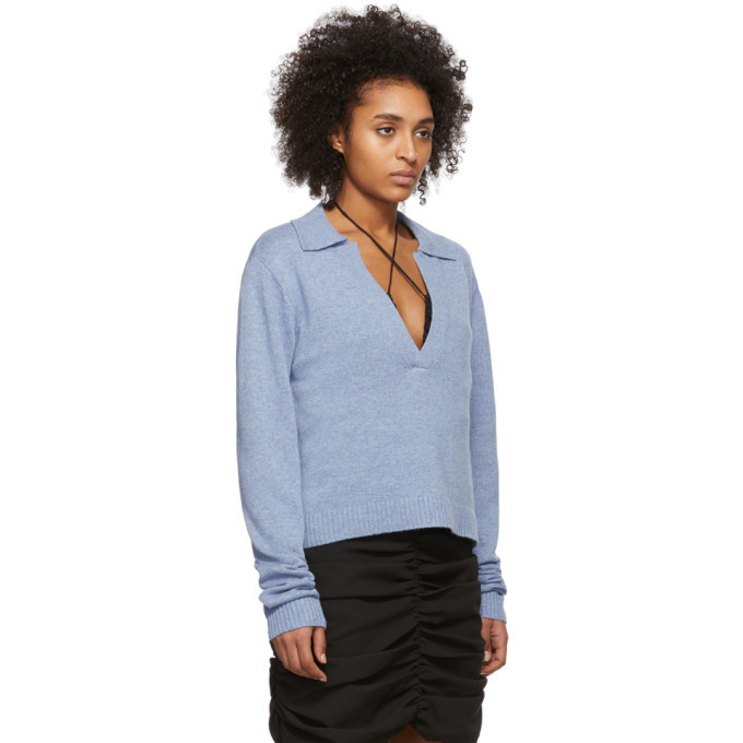 Georgia Alice Blue Open Polo Sweater