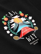 Casablanca - Casa Way Mountain Printed Organic Cotton-Jersey T-Shirt - Black