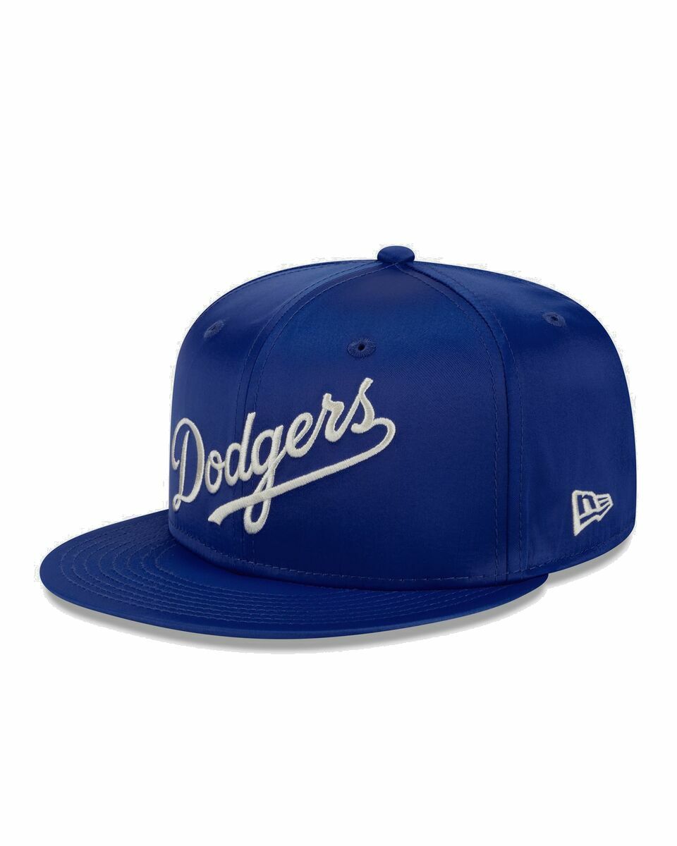 Photo: New Era Satin Script 18603 Los Angeles Dodgers Otc Blue - Mens - Caps