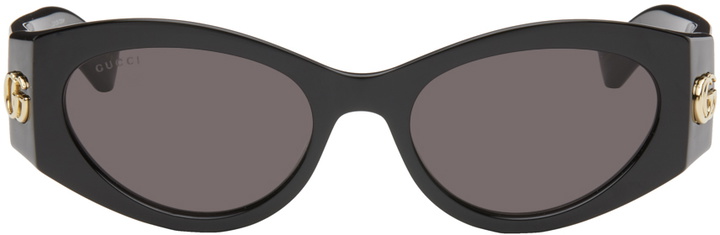 Photo: Gucci Black Cat-Eye Sunglasses