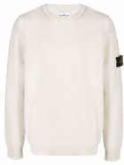 STONE ISLAND - Logo Intarsia Sweater
