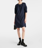 'S Max Mara Embroidered denim minidress