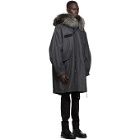 Mr and Mrs Italy Grey Nick Wooster Edition Wool Parka