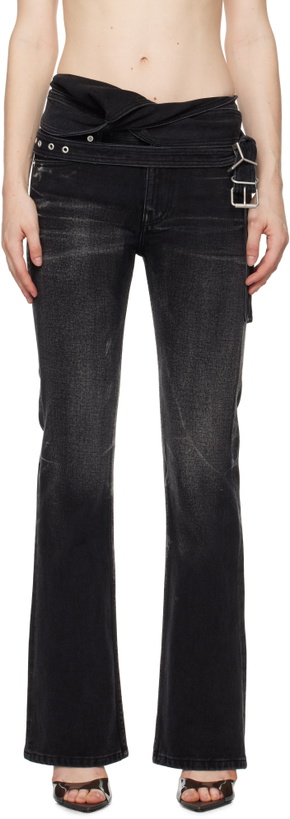 Photo: Y/Project Black Wrap Belt Jeans