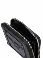 DOLCE & GABBANA - Logo Embossed Leather Zip Wallet