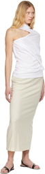 Christopher Esber White Distort Cutaway T-shirt