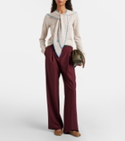 Loewe Scarf-detail wool sweater
