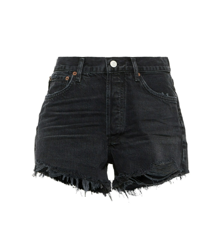 Photo: Agolde - Parker high-rise denim shorts