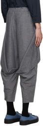 132 5. ISSEY MIYAKE Gray Light Trails Solid Trousers