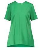 Victoria Victoria Beckham - Stretch-crêpe peplum top