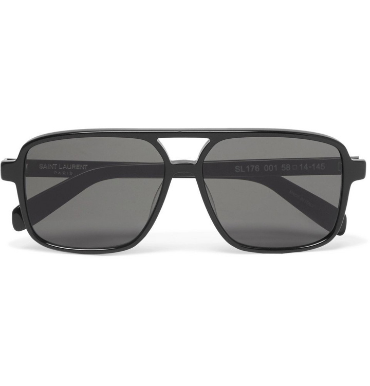 Photo: Saint Laurent - Aviator-Style Acetate Sunglasses - Men - Black