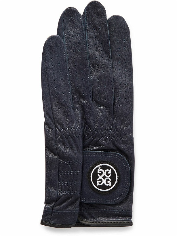 Photo: G/FORE - Logo-Appliquéd Leather Golf Glove - Blue