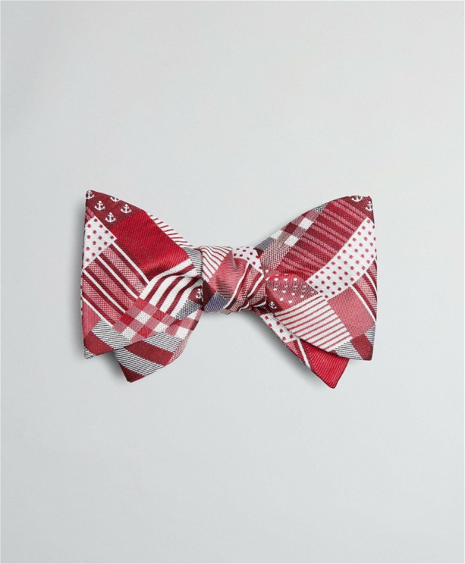 Photo: Brooks Brothers Men's Fun Patchwork Bow Tie | Red