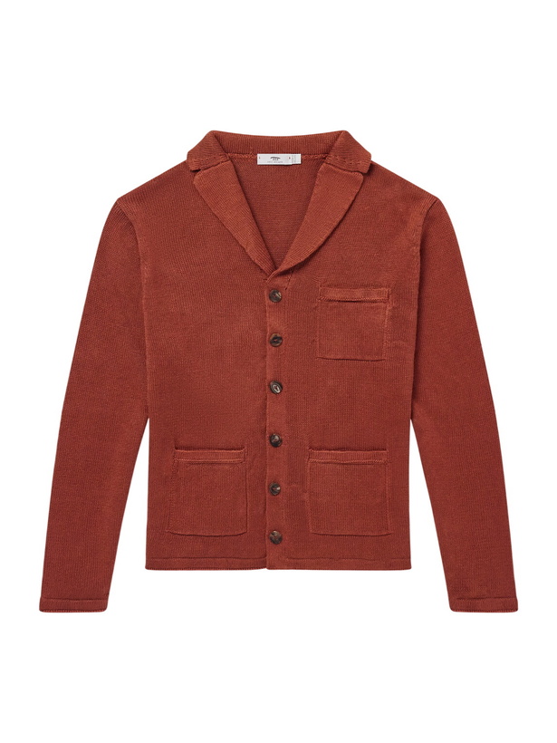 Photo: Inis Meáin - Pub Jacket Linen Cardigan - Red