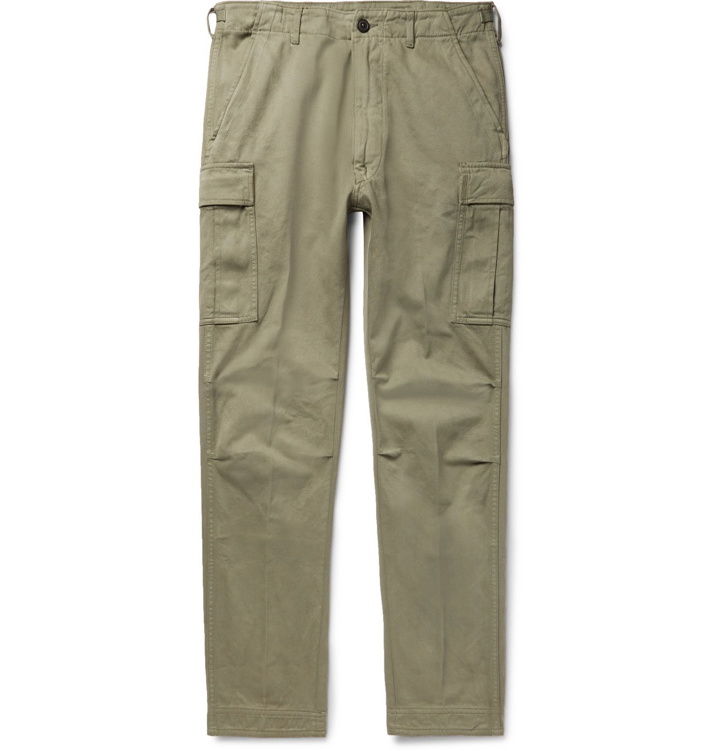 Photo: TOM FORD - Slim-Fit Cotton-Twill Cargo Trousers - Green