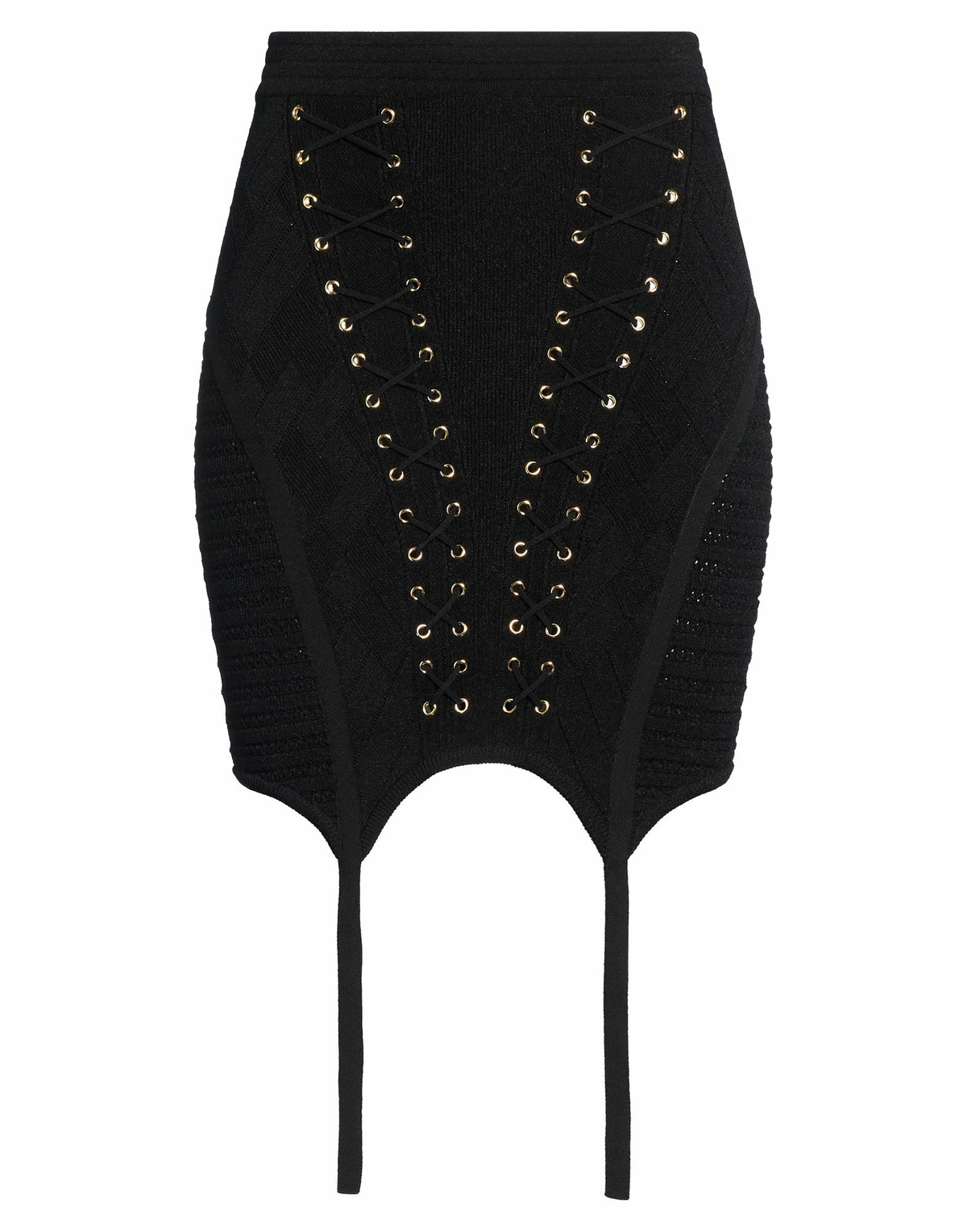 Balmain Womens Midi skirt in Black