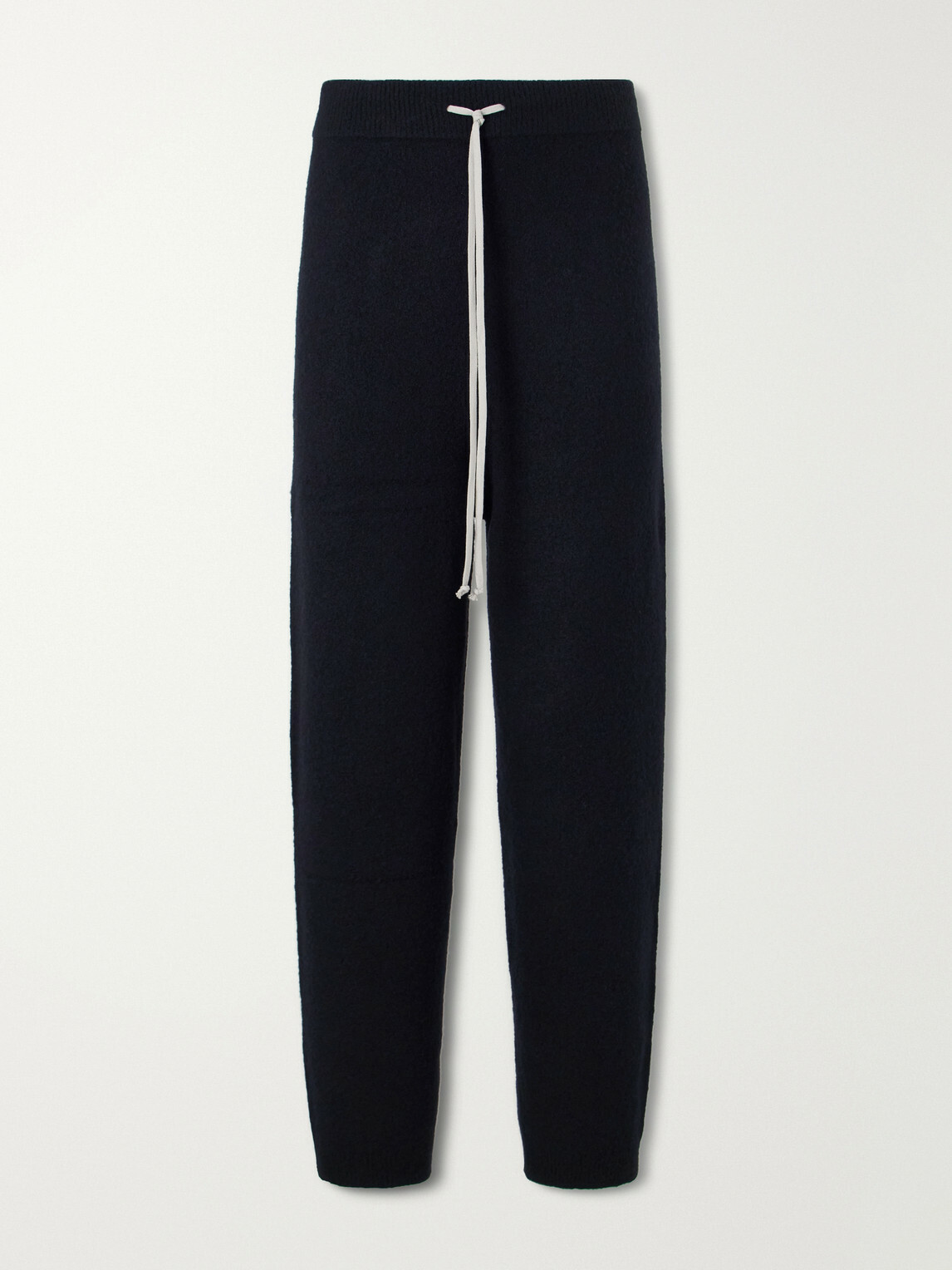 Rick Owens - Straight-Leg Knitted Cashmere-Blend Sweatpants - Black