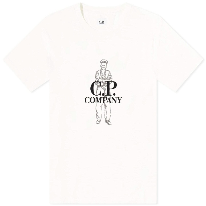 Photo: C.P. Company Men's Sailor T-Shirt in Gauze White