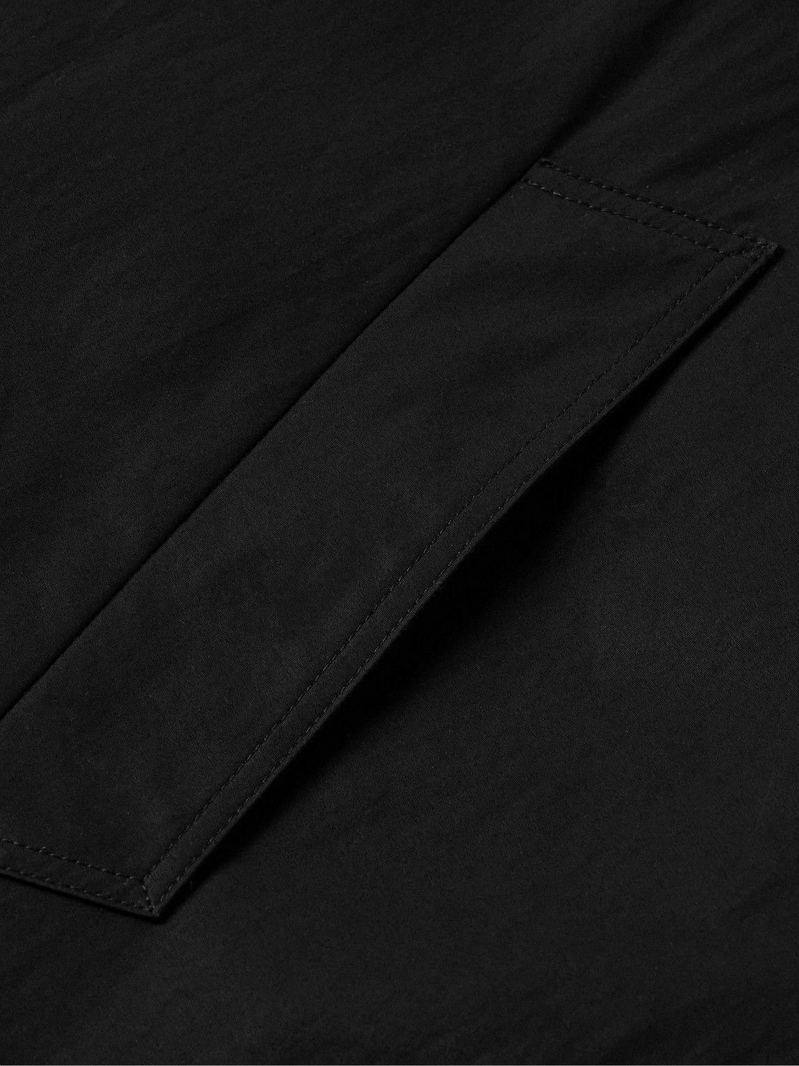 The Row - Eugene Belted Cotton-Poplin Coat - Black