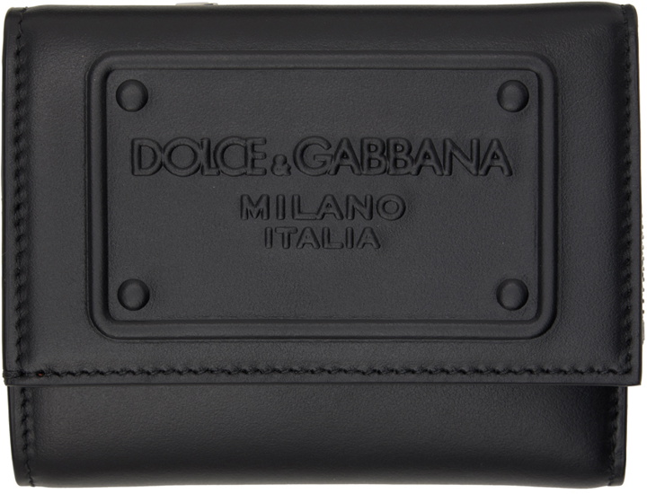 Photo: Dolce & Gabbana Black French Flap Wallet