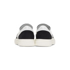 Amiri Black and White Bones Slip-On Sneakers