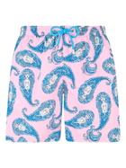 MC2 Saint Barth Man Lightweight Fabric Swim-shorts Lighting With Paisley Print
